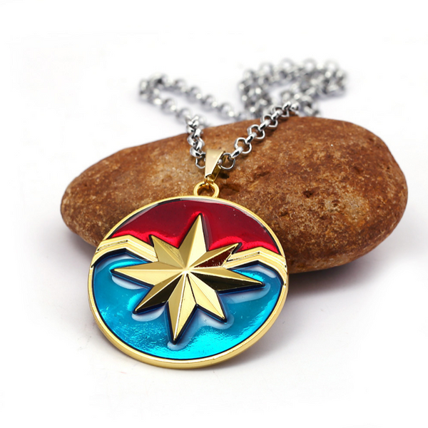 Captain Marvel Inspired - Photo Pendant Necklace CSOS853 - cosplaysos