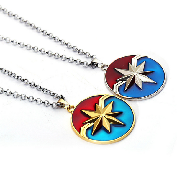 Captain Marvel Inspired - Photo Pendant Necklace CSOS853 - cosplaysos