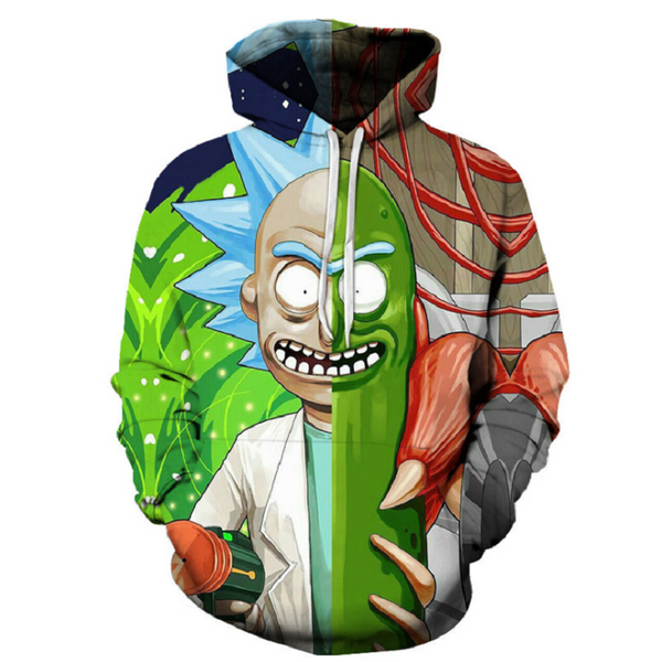 Rick and Morty Pullover Hoodie CSOS858 - cosplaysos