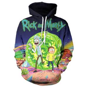 Rick and Morty Pullover Hoodie CSOS859 - cosplaysos