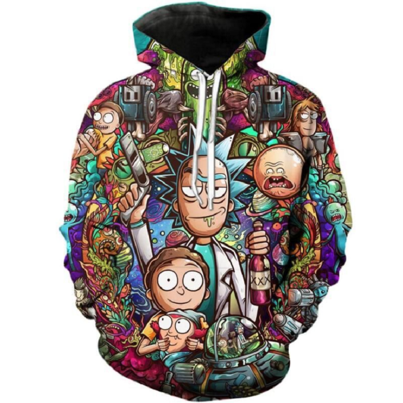 Rick and Morty Pullover Hoodie CSOS872 - cosplaysos