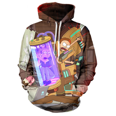 Rick and Morty Pullover Hoodie CSOS876 - cosplaysos