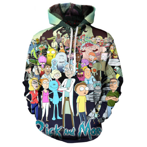 Rick and Morty Pullover Hoodie CSOS877 - cosplaysos