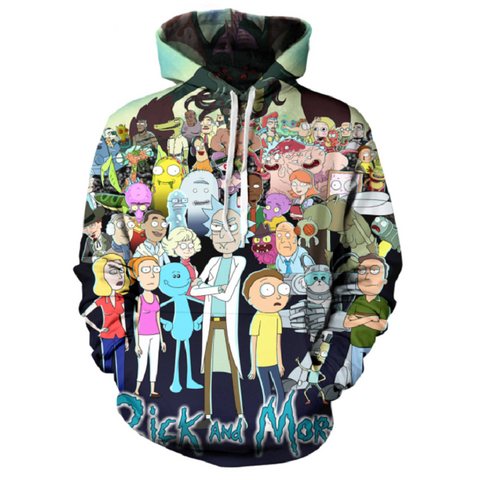 Rick and Morty Pullover Hoodie CSOS877 - cosplaysos