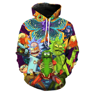 Rick and Morty Pullover Hoodie CSOS882 - cosplaysos