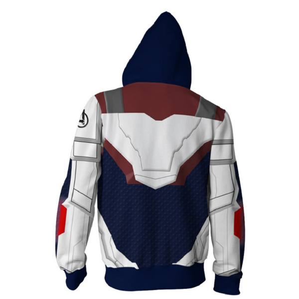 Quantum Suit Unisex Zipped Hoodie - cosplaysos