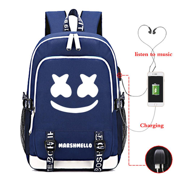 DJ Marshmello School Bag Backpack CSSO157 - cosplaysos