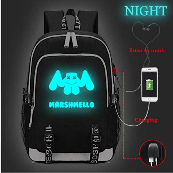 DJ Marshmello College Backpack CSSO160 - cosplaysos