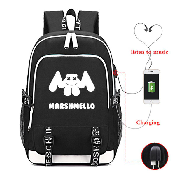 DJ Marshmello College Backpack CSSO160 - cosplaysos