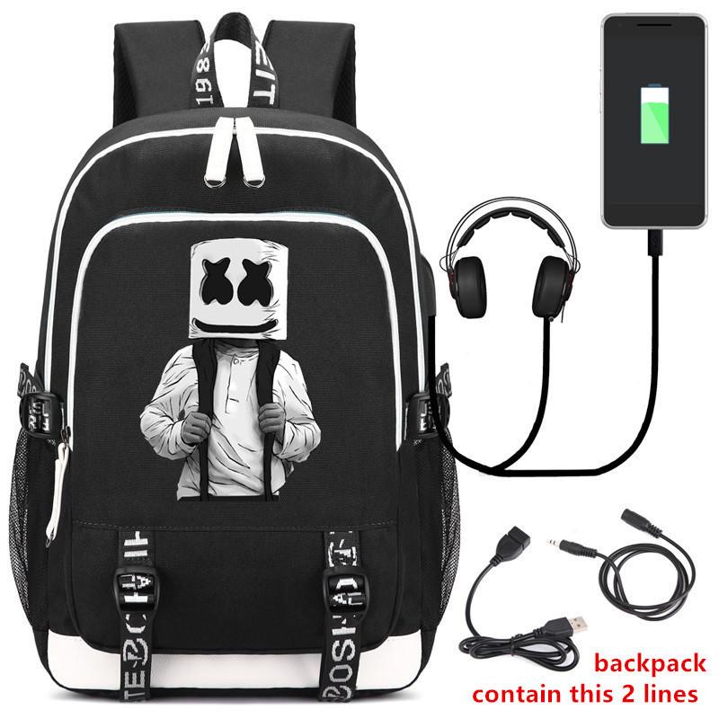 DJ Marshmello Backpack CSSO213 - cosplaysos