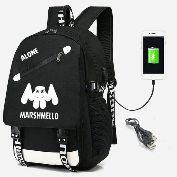 Marshmello Backpack With USB Charging Port CSSO218 - cosplaysos