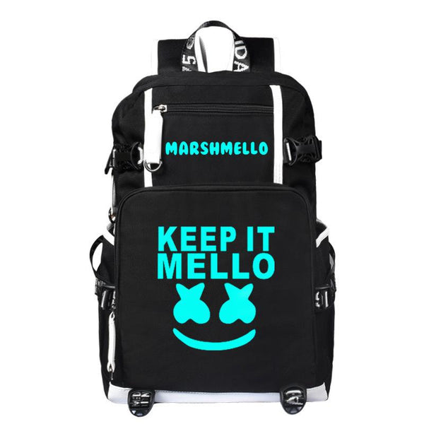 Luminous Backpack DJ Marshmello Backpack Rucksack Bookbag cosplaysos