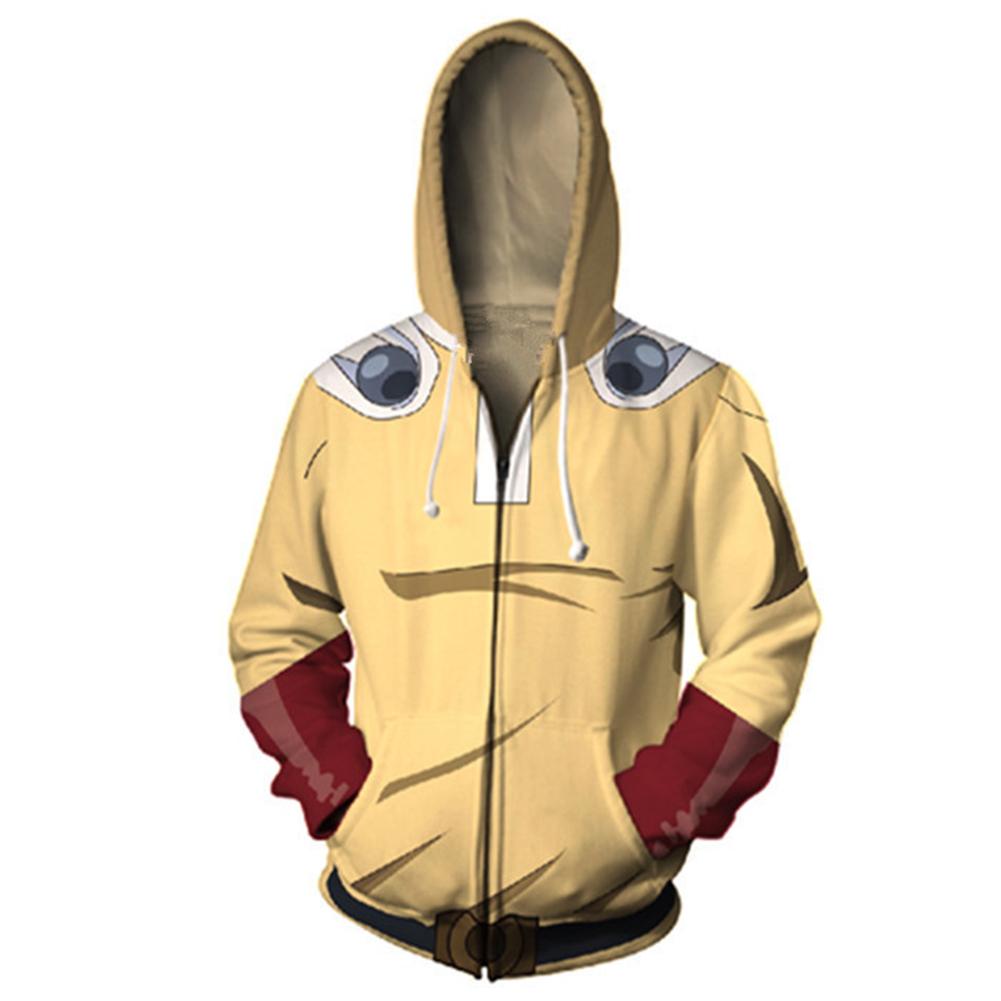 One Punch Man Hoodies - Japanese Anime Zip Up Hooded Sweatshirt CSSO049 - cosplaysos
