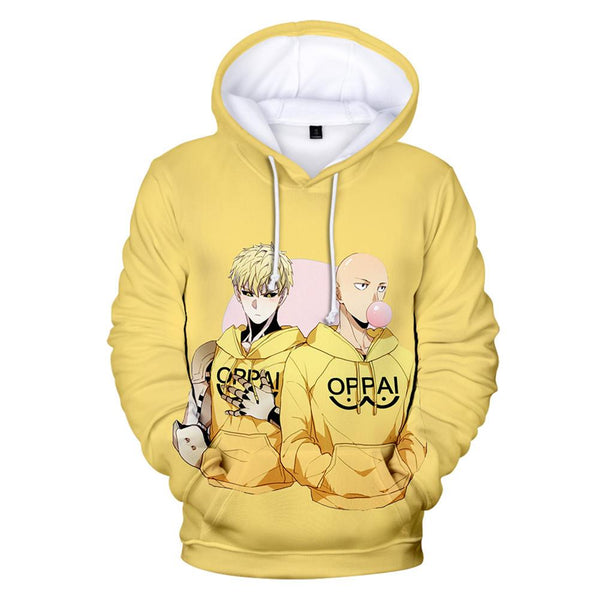 One Punch Man Hoodies - Saitama Genos Pullover Hoodie CSSO045 - cosplaysos