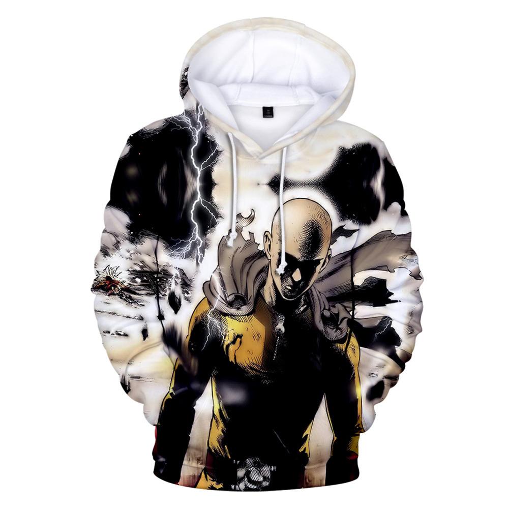 One Punch Man Hoodies - Saitama Drawstring Pullover Hoodie CSSO040 - cosplaysos