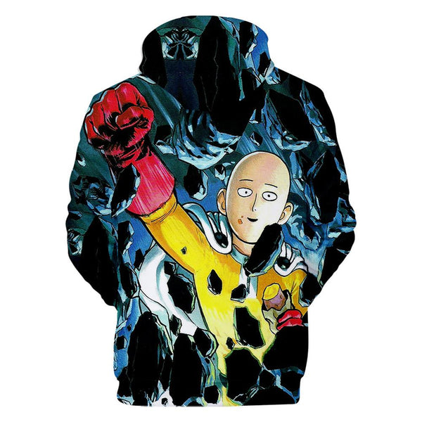 One Punch Man Hoodies - Saitama Pullover Hooded Sweatshirt CSSO039 - cosplaysos