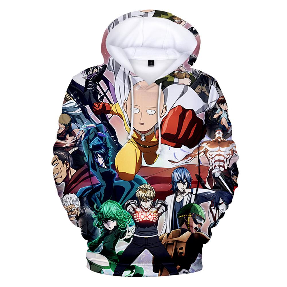 One Punch Man Hoodies - Saitama Pullover Hooded Sweatshirt CSSO037 - cosplaysos