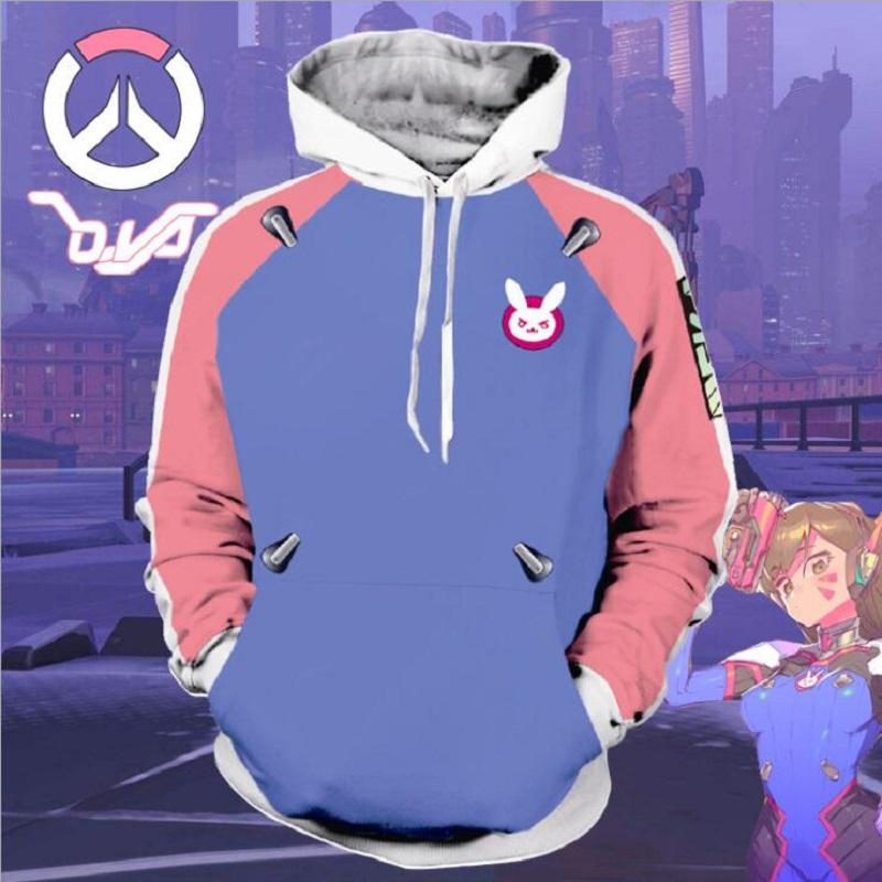 Overwatch Hoodie - DVA Pullover Hoodie CSOS580 - cosplaysos