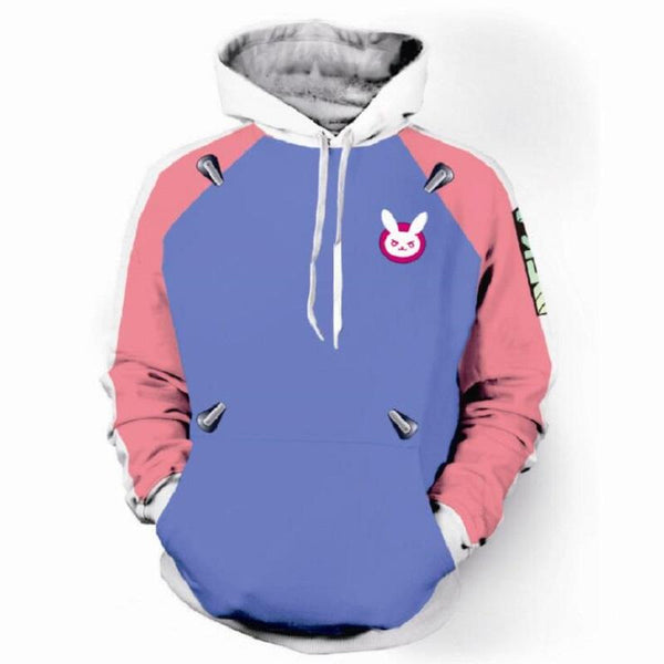 Overwatch Hoodie - DVA Pullover Hoodie CSOS580 - cosplaysos