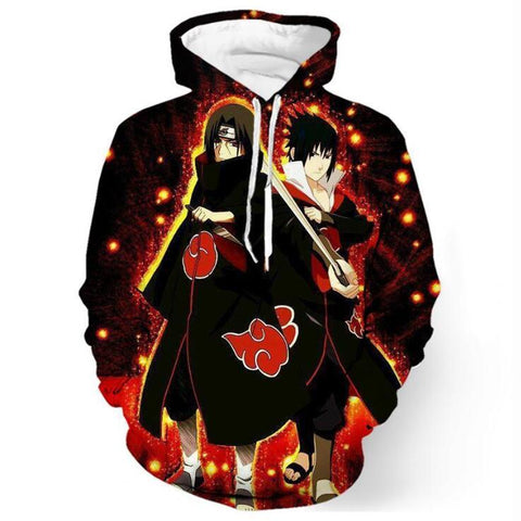 Naruto Hoodie - Sasuke Pullover Hoodie - cosplaysos