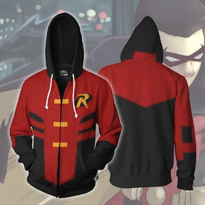 Batman Hoodie - Robin Tim Drake Zip Up Hoodie CSOS616 - cosplaysos