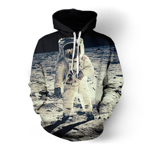 3D Print Hoodie - Galaxy Spaceman Pattern Pullover Hoodie  CSS056 - cosplaysos