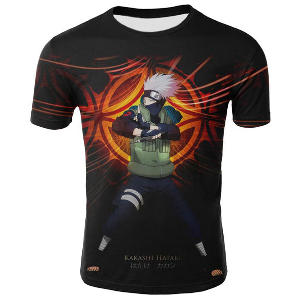 Naruto T-Shirt - Hatake Kakashi Anime T-Shirt CPS802 - cosplaysos