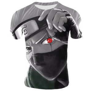 Naruto T-Shirt - Hatake Kakashi Anime T-Shirt CPS804 - cosplaysos