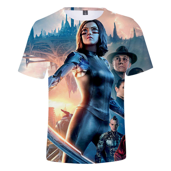 Alita T-Shirt - Battle Angel Graphic T-Shirt CSOS990 - cosplaysos