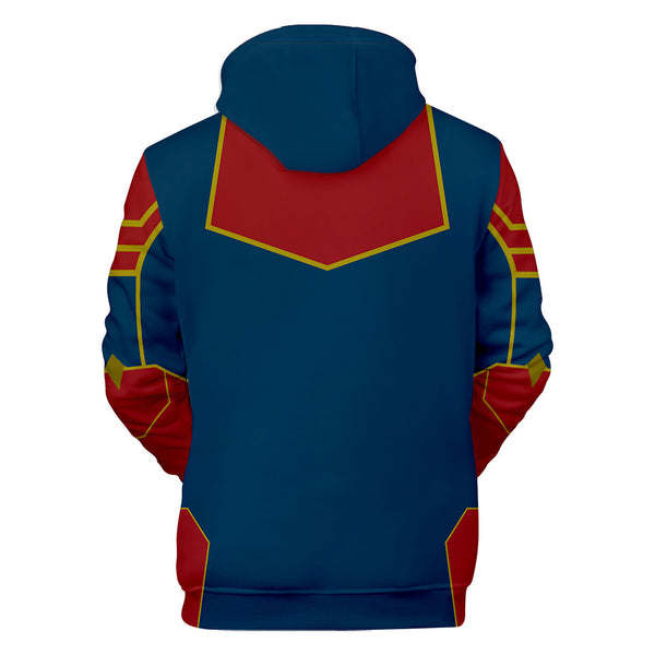 Captain Marvel Hoodie - Carol Danvers Pullover Hoodie CSOS904 - cosplaysos