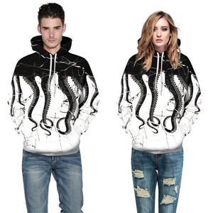 3D Print Hoodie - Cracked Octopus Pullover Hoodie CSS004 - cosplaysos