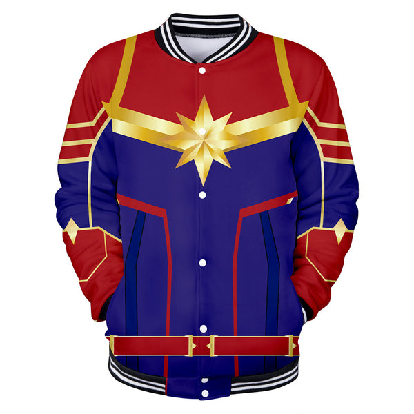 Captain Marvel Jacket - Carol Danvers Baseball Jacket CSOS907 - cosplaysos