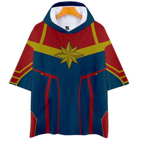 Captain Marvel T-Shirt - Carol Danvers Graphic Hoodie T-Shirt CSOS944 - cosplaysos