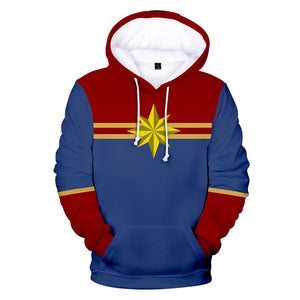 Captain Marvel Hoodie - Carol Danvers Pullover Hoodie CSOS906 - cosplaysos