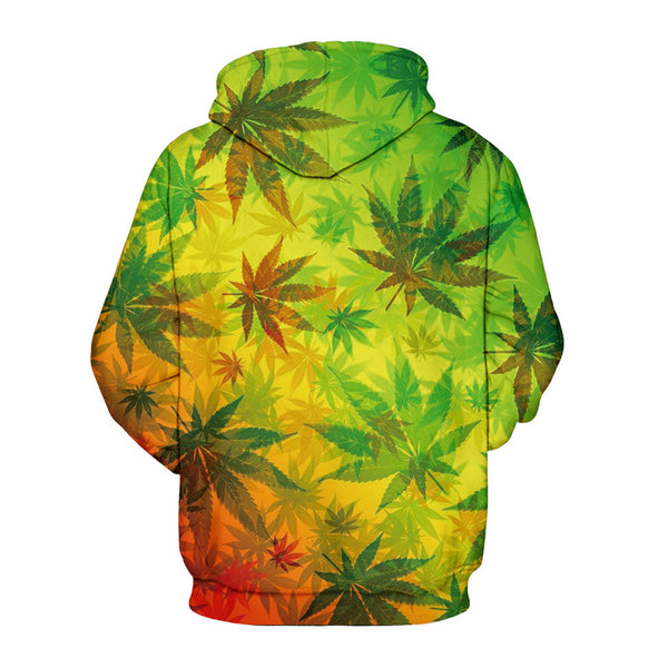 3D Print Hoodie - Maple Leaf Pattern Pullover Hoodie CSS024 - cosplaysos