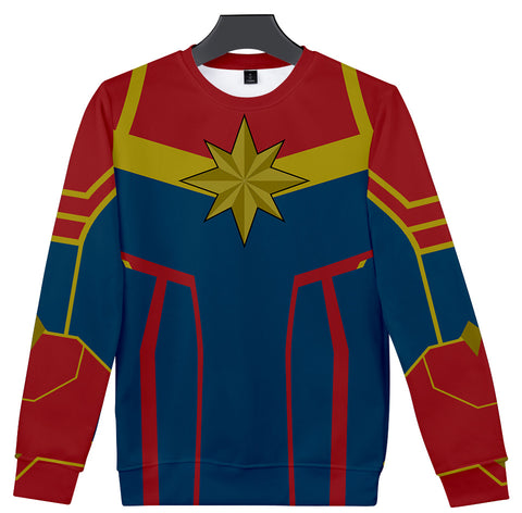 Captain Marvel Sweatshirt - Carol Danvers Sweatshirt CSOS914 - cosplaysos