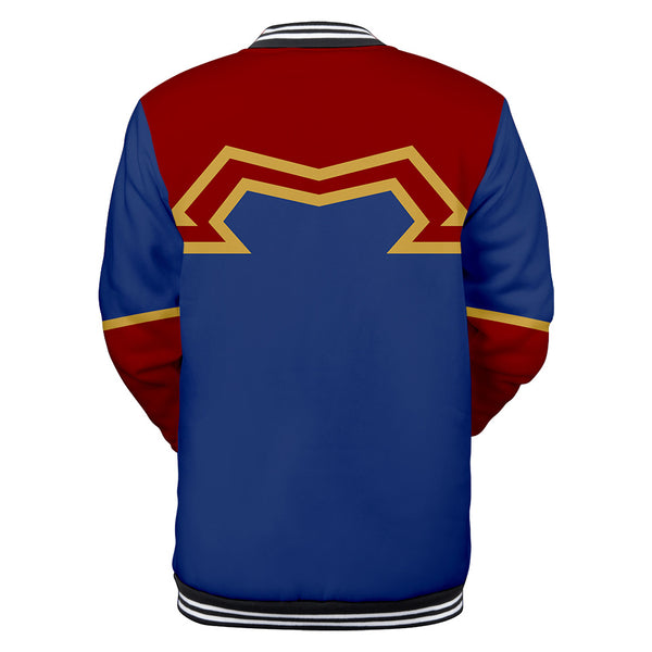 Captain Marvel Jacket - Carol Danvers Baseball Jacket CSOS911 - cosplaysos