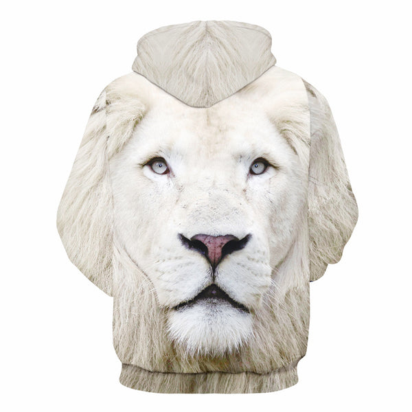 3D Print Hoodie - Realistic Lion Pattern Pullover Hoodie  CSS030 - cosplaysos