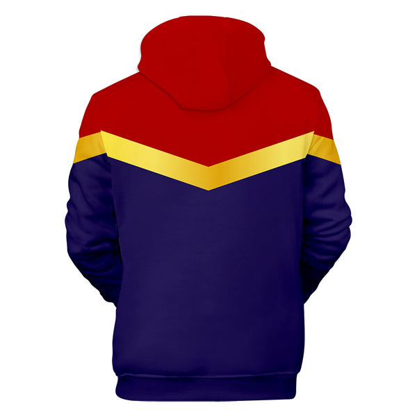 Captain Marvel Hoodie - Carol Danvers Pullover Hoodie CSOS905 - cosplaysos