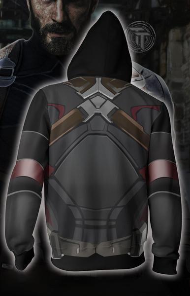 The Avengers Endgame Captain America Zip Up Hoodie CSP808 - cosplaysos